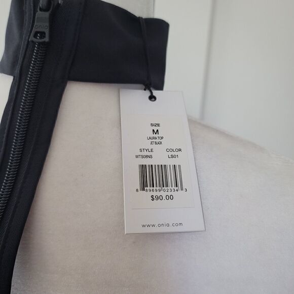 Onia laura bikini top in jet black - Picture 7 of 8